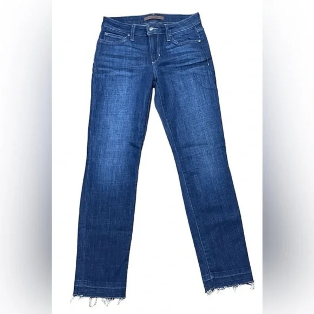 Joe’s Jeans Straight Ankle 28 Raw Hem Style Like New mid rise pants